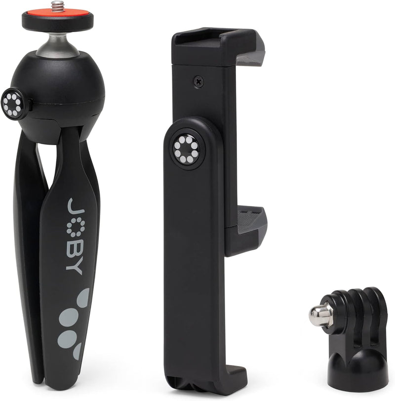 JOBY HandyPod 2 Kit, Tischstativ mit GripTight 360 Telefonhalterung und Pin Joint Halterung, Telefon