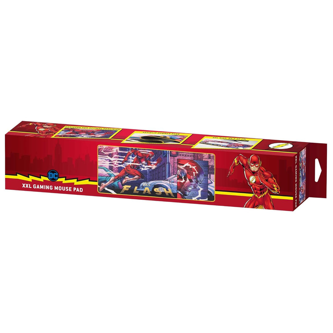 Subsonic DC Comics Flash Mauspad, rutschfest, XXL, 90 mm x 40 mm, offizielles Lizenzprodukt