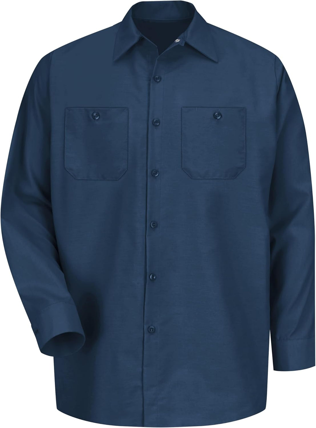 Red Kap Herren Industrial Work Shirt, Regular Fit, Long Sleeve Button-Down-Arbeitshemd S Marineblau,