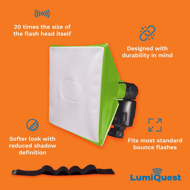 LumiQuest SoftBox III LQ-119S, Flash Diffuser & Light Softener, Universal Classic Design for Externa