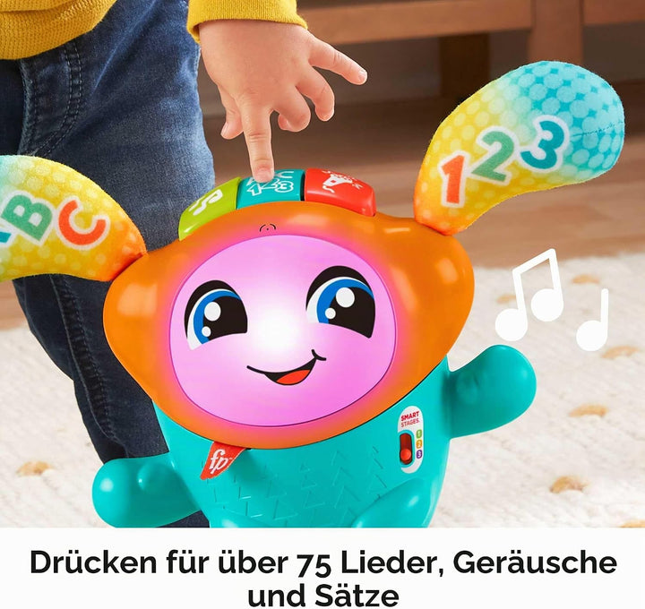 Fisher-Price HJP92 DJ Bouncin’ Beats Spielzeug, Multi, 16.9 x 29.6 x 33 Centimeters Englisch, Englis