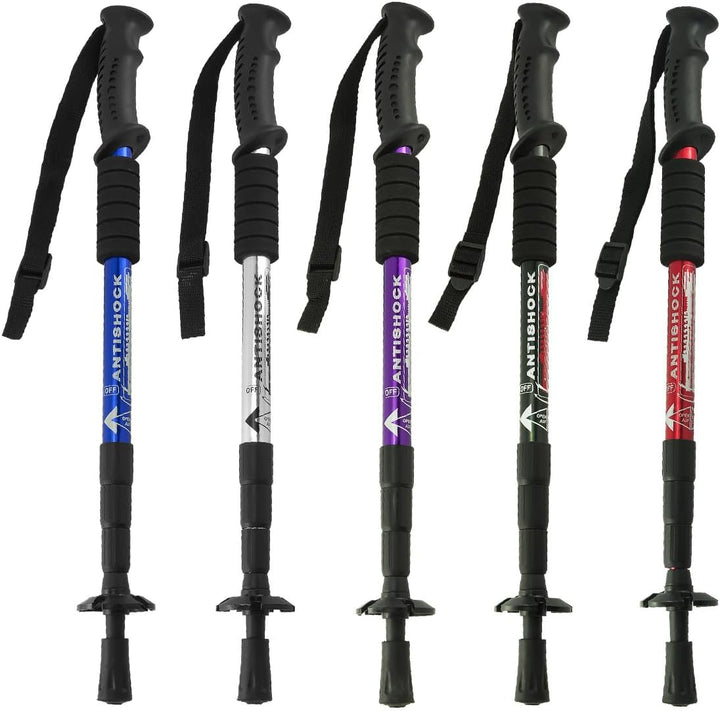 MidGard Teleskop Nordic Walking Stöcke, 50-110 cm höhenverstellbar, Antischock Dämpfung, Wanderstöck