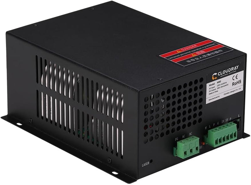 Cloudray CO2 Laser Power Supply CO2 Laser Netzteil CO2 laser 80w für CO2 Laserröhre CO2-Laserröhre F