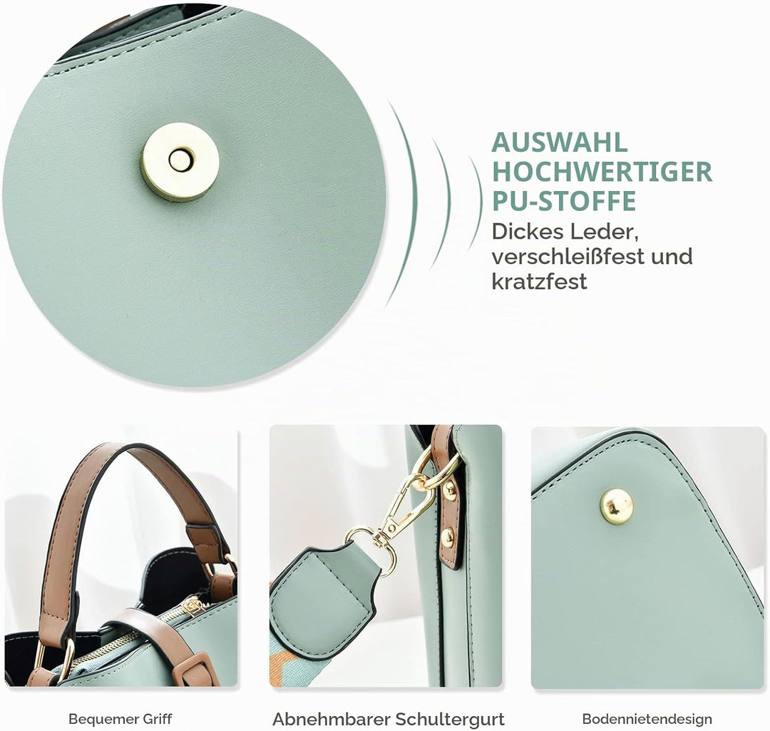 NICOLE &amp; DORIS Damen Handtaschen Klein Schultertaschen Frauen Umhängetasche Stilvolle Beuteltasche H