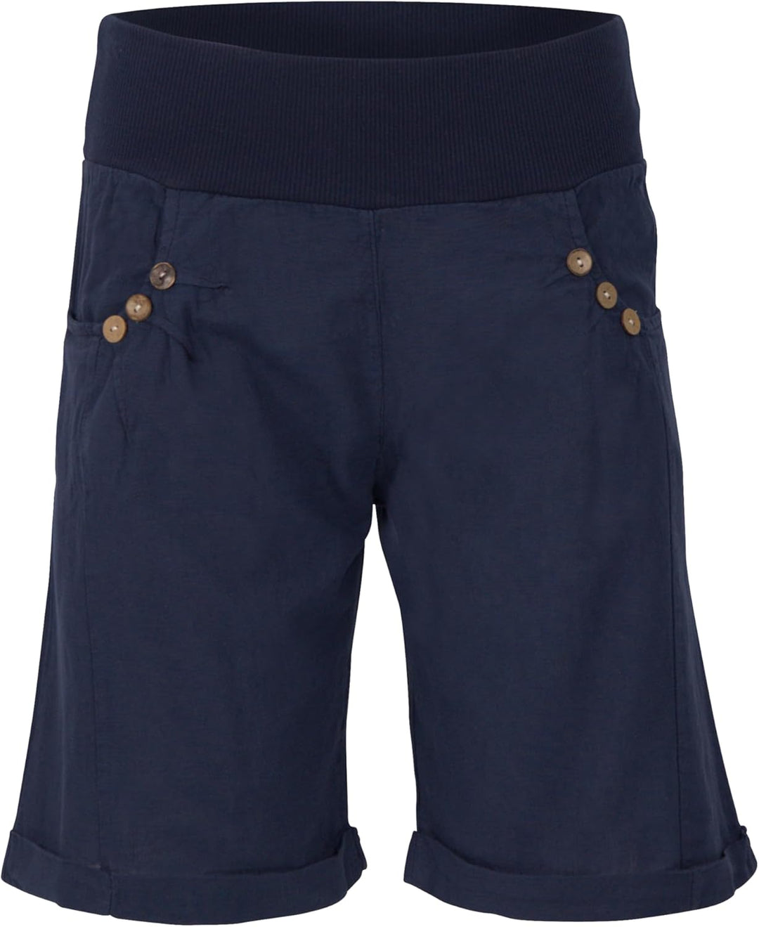 Malito Damen Bermuda aus Leinen | Shorts für den Strand | lässige Kurze Hose | Pants - Hotpants 8024