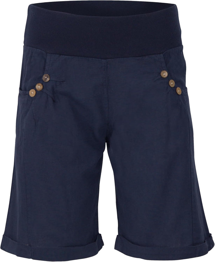 Malito Damen Bermuda aus Leinen | Shorts für den Strand | lässige Kurze Hose | Pants - Hotpants 8024