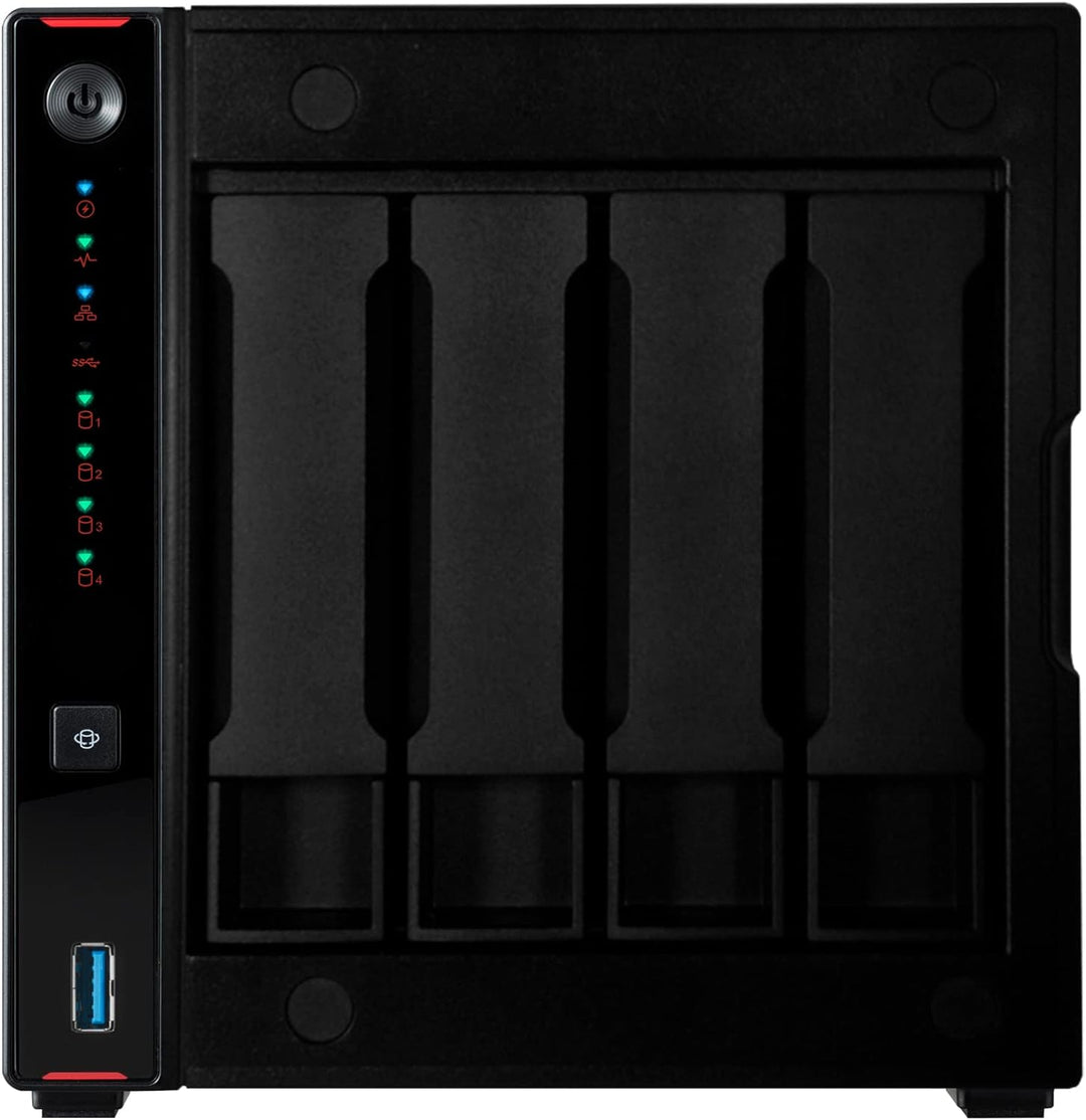 Asustor AS5404T Nimbustor 4 Gen2-4 Bay NAS Netzwerkspeicher Gehäuse, Quad-Core 2,0GHz CPU, 4xM.2 NVM
