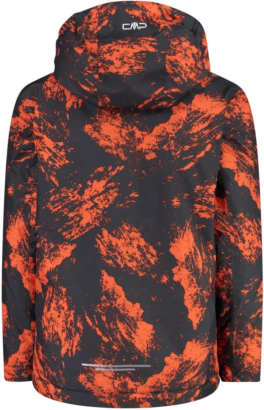 CMP Unisex Kinder Kapuze mit Druckknöpfen für Kinderjacke Skijacke 98 Anthrazit-orange, 98 Anthrazit