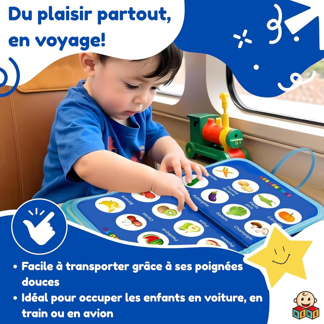 Nene Busy Board Montessori Lernspielzeug für Jungen und Mädchen, sensorisches Aktivitätsbrett ohne B