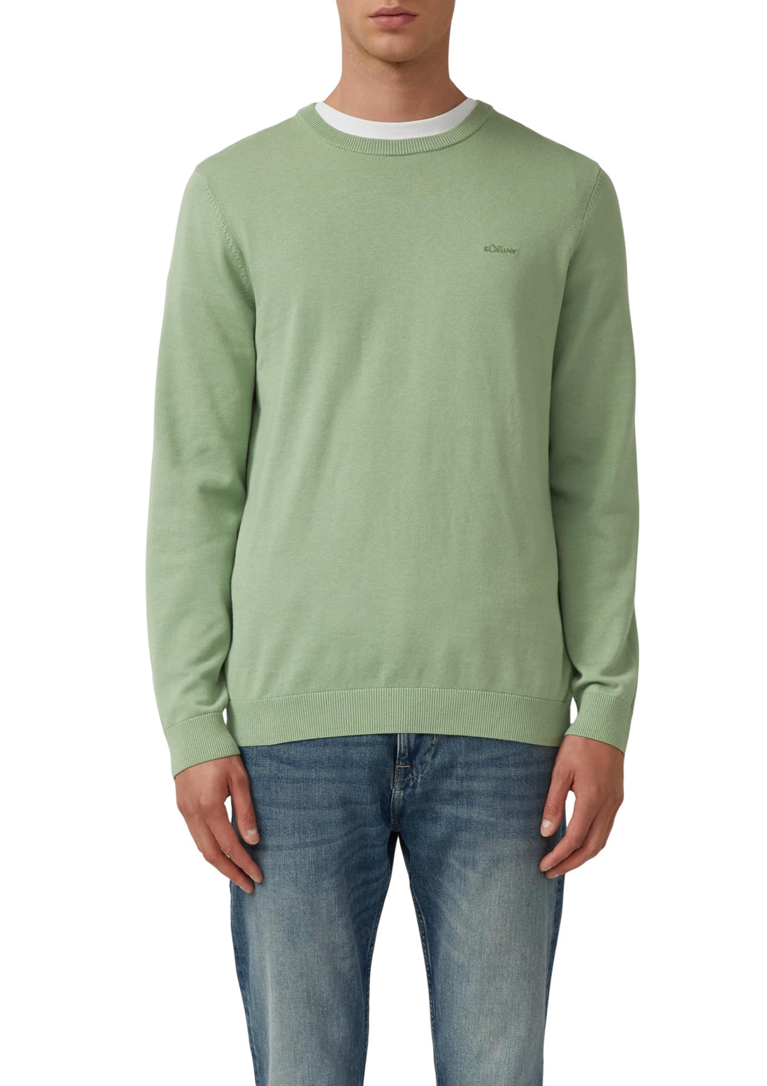 s.Oliver Herren 2143173 Pullover XXL Grün, XXL Grün