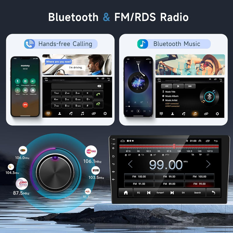 Android 11 Autoradio 2 Din für Ford Transit Tourio 2013-2018 mit Wireless Carplay Android Auto Navi