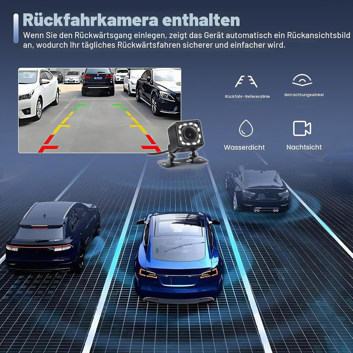 Bluetooth Autoradio 2 Din Kompatibel mit Wireless Carplay Android Auto 7 Zoll Touchscreen Autoradio