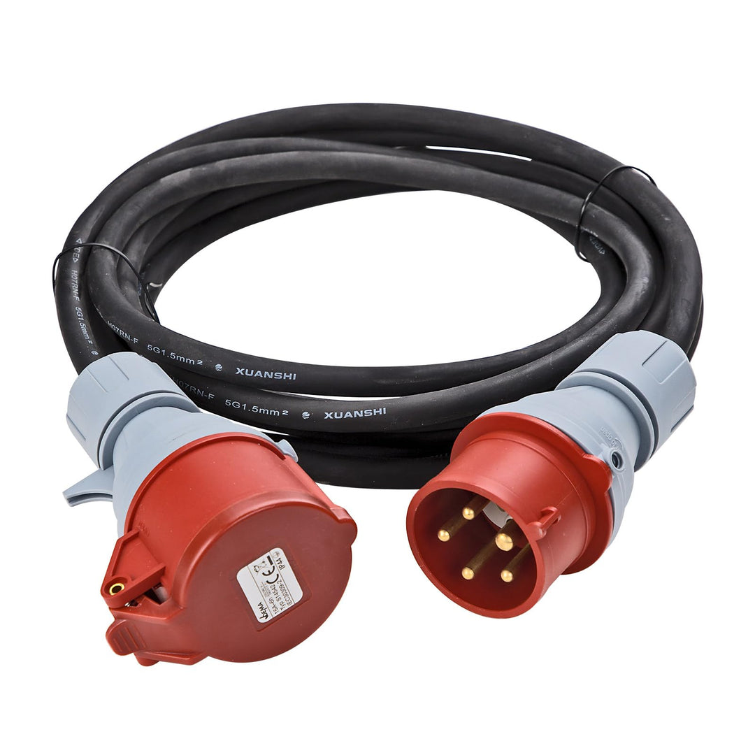 5 m CEE Verlängerungskabel Starkstromkabel Starkstrom Kabel H07RN-F 16A 5x1,5 5G1,5mm²