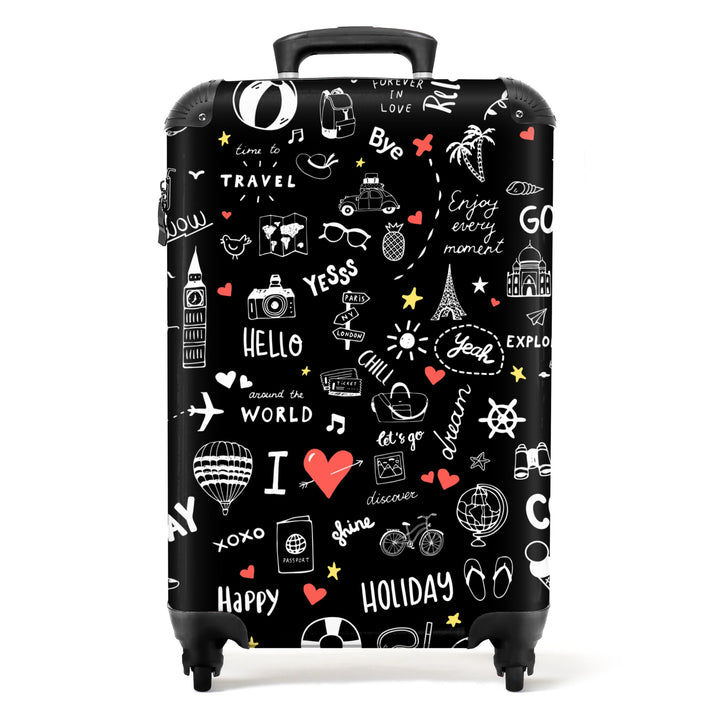 NoBoringSuitcases.com® Handgepäck, Hartschalenkoffer mit TSA Schloss, Trolley, Reisekoffer, Carry on