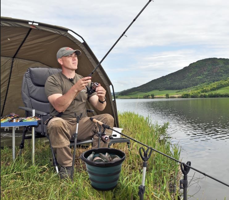 Pantelej Zusammenfaltbarer Silikoneimer 10 Liter inkl. 2 Verstärkungsringe, Wassereimer Langlebiger,