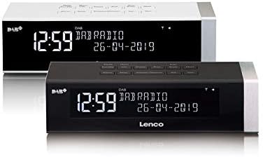 Lenco CR-630 DAB+ Radiowecker - Uhrenradio mit DAB+ und FM - 20 Senderspeicher - Schlummerfunktion -