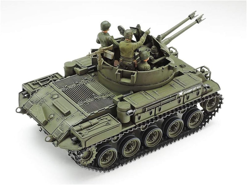 Tamiya 300035161 Militär 1:35 US Flak-Panzer M42 Duster, originalgetreue Nachbildung, Modellbau, Pla