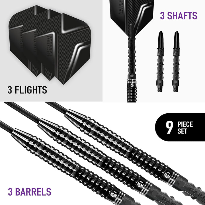 Harrows Steel Darts Black Knight 90% Tungsten Steeltip Dart Steeldart Hochwertiger Tungsten Dart Dar