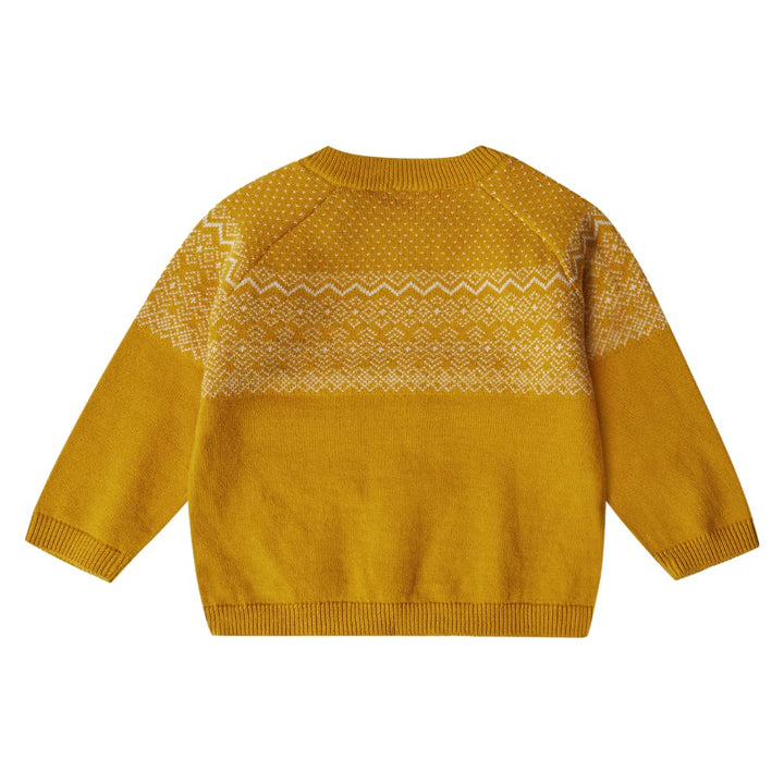 Stellou & friends Baby Cardigan-Strickjacke und Strick-Pullover für Mädchen und Jungen mit Norwegen