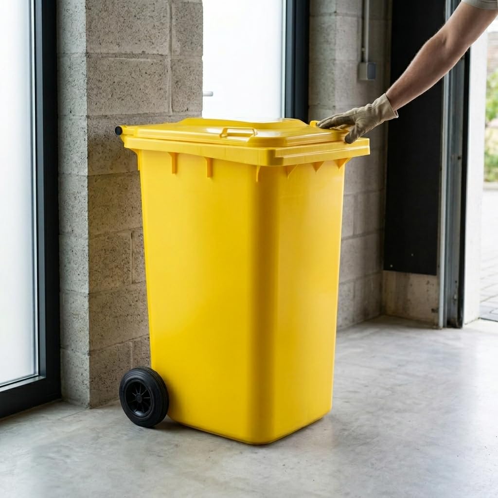 plasteo® Mülltonne Abfalltonne Reststofftonne Müllbehälter Mülleimer Made in Germany Für Strassenste