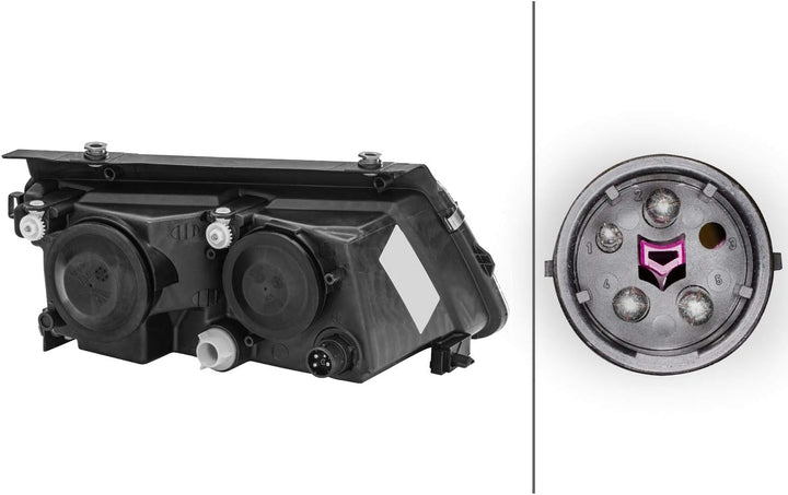 HELLA 1AF 007 620-051 Doppelscheinwerfer/FF/Halogen-Hauptscheinwerfer - links - für u.a. VW Passat V