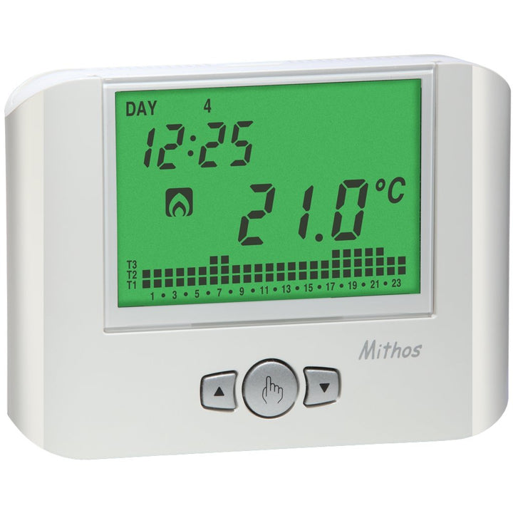 VEMER VE766800 MITHOS Digital Heizungsthermostat, Raumthermostat mit Wochenprogrammierung, Stromvers