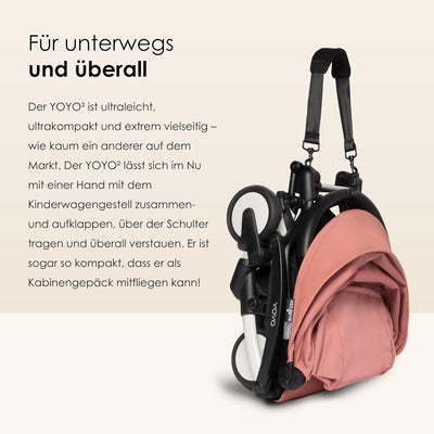 BABYZEN YOYO2 Kompletter Kinderwagen - Inklusive YOYO 0+ Neugeborenen Set (Ginger), Kinderwagengeste