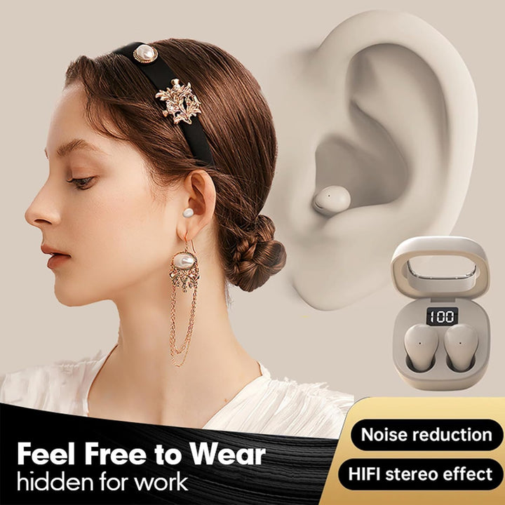 Unsichtbare kleine Mini Schlaf Kopfhörer kabellos Bluetooth im Ohr Wireless in Ear Kopfhörer Sleep E