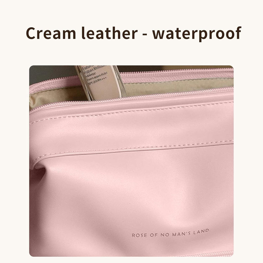Omnpak Kosmetiktasche Damen Make Up Tasche Schminktasche Reise Kosmetikkoffer PU Leder Make Up Organ