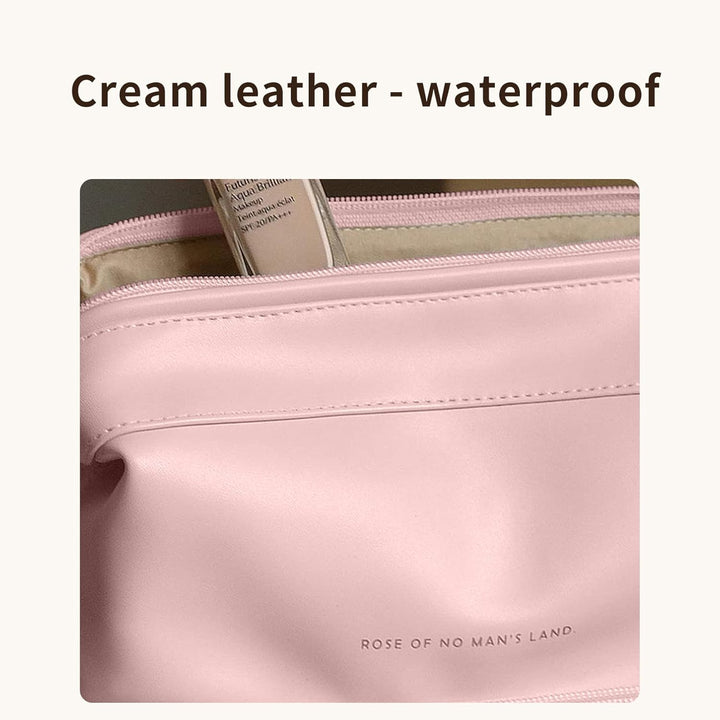 Omnpak Kosmetiktasche Damen Make Up Tasche Schminktasche Reise Kosmetikkoffer PU Leder Make Up Organ