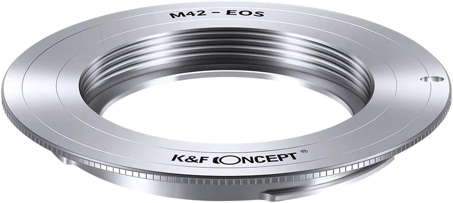 K&F Concept M42-Canon EOS Objektiv Mount Adapter Ring für M42 Objektiv auf Canon EOS DSLR Kamera Obj