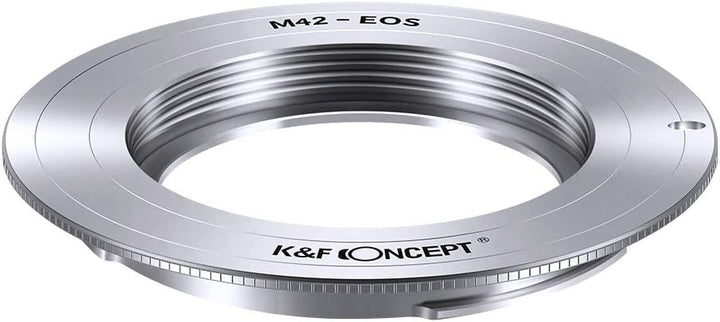 K&F Concept M42-Canon EOS Objektiv Mount Adapter Ring für M42 Objektiv auf Canon EOS DSLR Kamera Obj