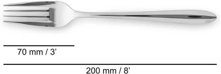 Arcos 562400 Serie Berlin - Geschenkbox Besteck-Set 24 Stück (6 Messer + 12 Löffel + 6 Gabel) - Mono