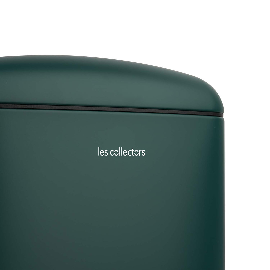 Les Collectors Tret-Mülleimer N°863 / Edelstahl / dunkelgrün, 40 L / herausnehmbarer Inneneimer/ rec