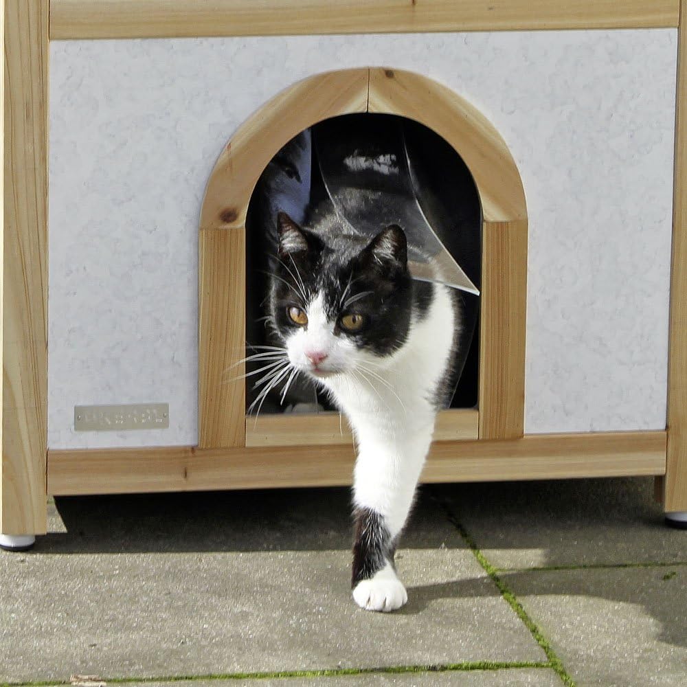 Kerbl 82660 Katzenhaus Tyrol Alpin 88 x 57 x 77 cm, Natur, Outdoor