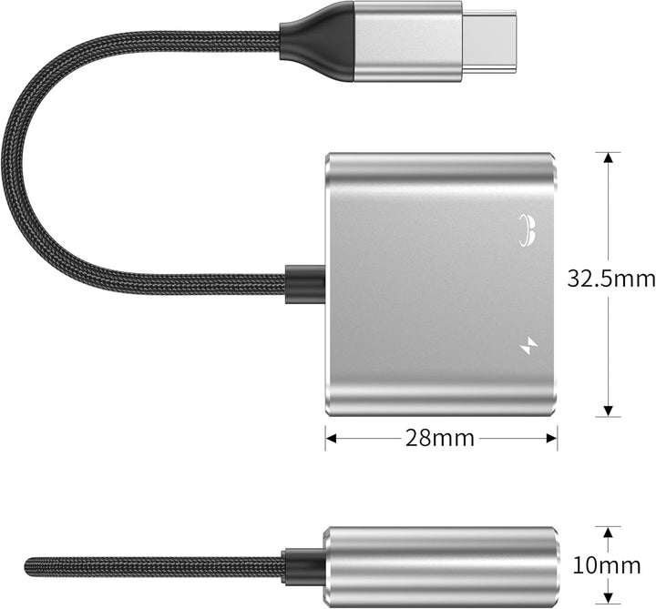 USB C auf AR Brille und Ladeadapter, Laden und Spielen, kompatibel 100W PD Schnellladung für DJI RC