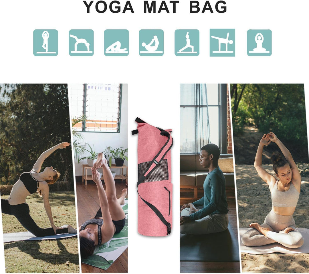 Explore Land Oxford Yogamatte Aufbewahrungstasche mit atmungsaktivem Fenster und grosser Tasche für