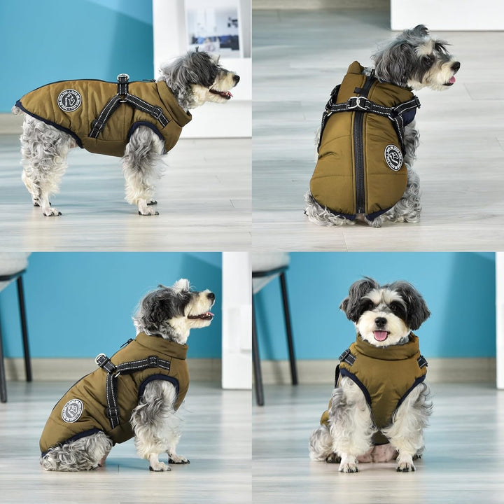 Savlot Hundejacke Winterweste Jacken Hundemantel Hundepullover Haustier Skifahren Kostüm Ärmellose B