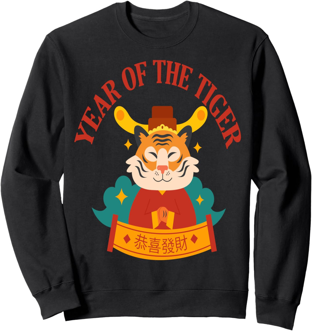Chinesisches Sternzeichen Lunar Neujahr 2022 Jahr des Tigers Sweatshirt
