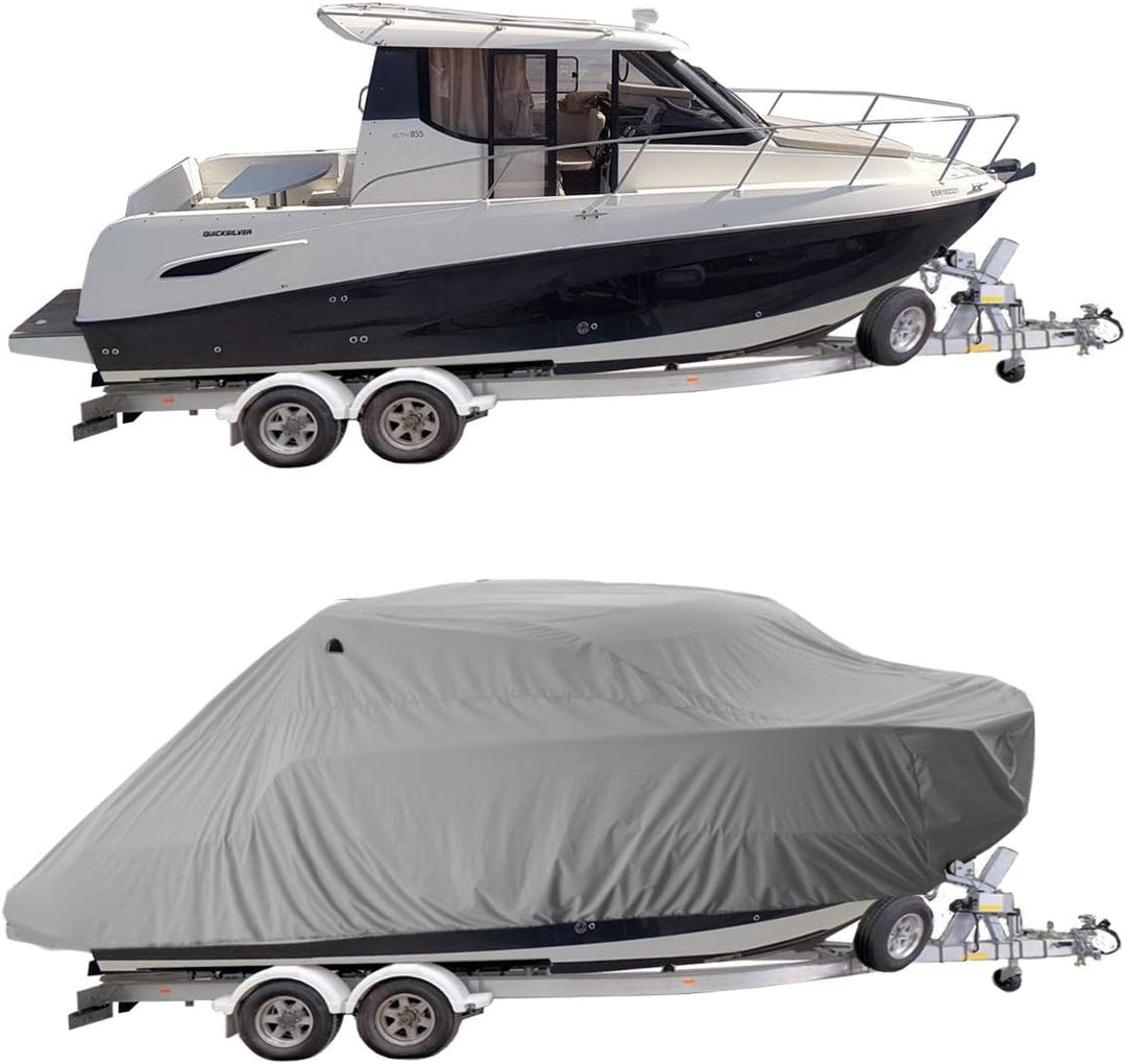 Oceansouth Abdeckung für Quicksilver 855 Activ Cruiser Grau, Grau