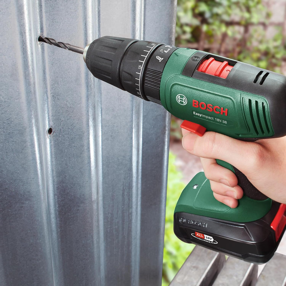 Bosch Akkuschrauber EasyDrill 18V-38 (1x Akku 2,5 Ah; 18 Volt System; im Koffer) 38 Nm | 10mm Bohrfu