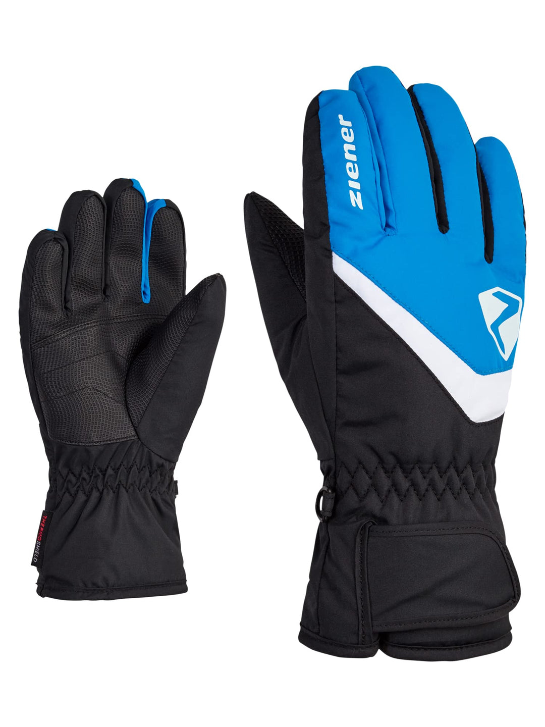 Ziener Kinder Loriko Ski-Handschuhe/Wintersport | wasserdicht, atmungsaktiv 3 persian blue, 3 persia