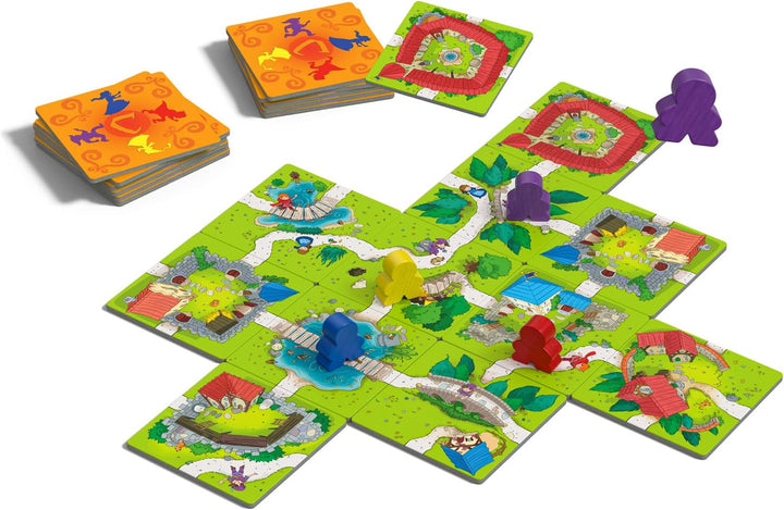 Devir - Carcassonne Junior Tischset, Mehrfarbig, 27,5 x 6,5 x 19 cm (BGCARJTR)