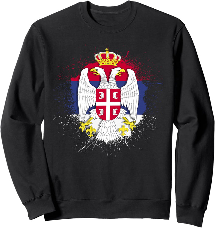Serbien Geschenk für Flagge Herren Belgrad Zagreb Sweatshirt