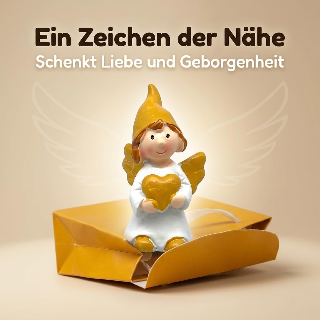 MIJOMA 24 Stück Set Schutzengel in Tüte 2-Fach Sortiert, im 24er Display, Gastgeschenk Glücksbringer