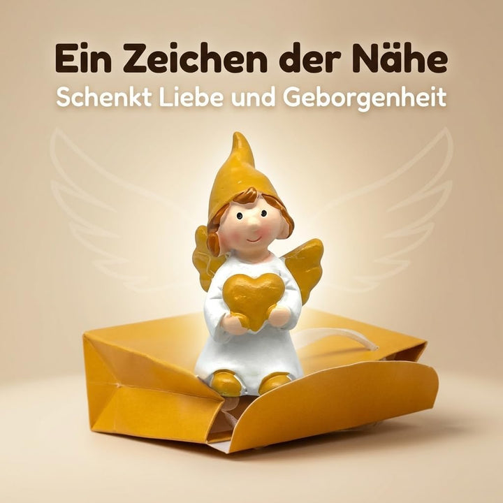 MIJOMA 24 Stück Set Schutzengel in Tüte 2-Fach Sortiert, im 24er Display, Gastgeschenk Glücksbringer