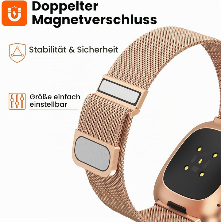 Yoohoo Armband Kompatibel mit Fitbit Versa 3 Armband/Fitbit Versa 4 Armband/Fitbit Sense Armband/Fit