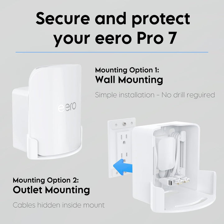 XLTTYWL erro Pro 7 Wandhalterungs-Set, erro 7 Pro Steckdosenhalterung, optimiert Platz und Kabelmana