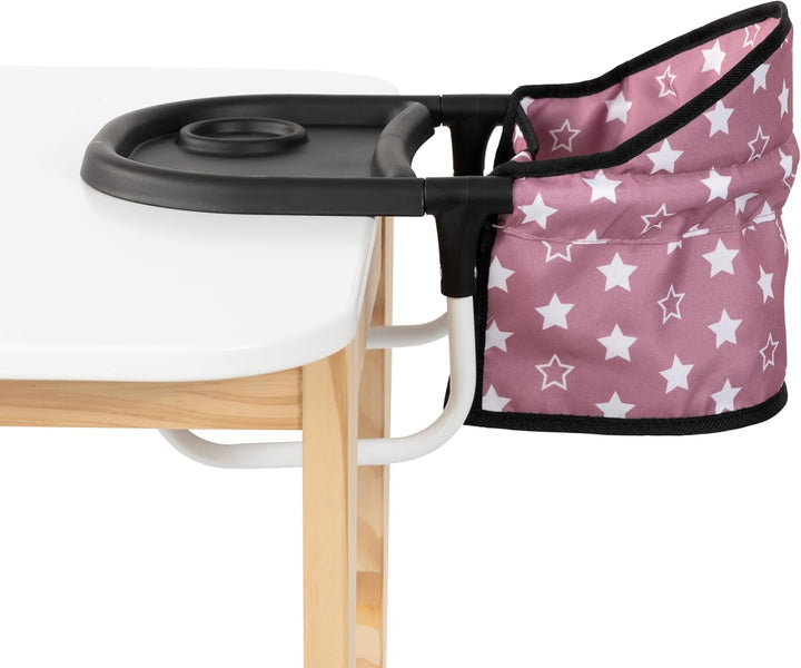 Bayer Design 65976AA Puppentischsitz, Sitz für Puppen mit intergiertem Tablett, für Puppen bis 46 cm
