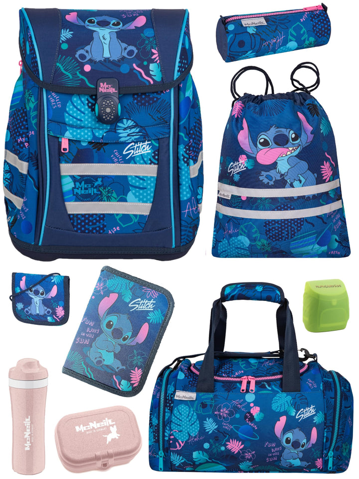 McNeill Mädchen Schulranzen 1. Klasse · Disney Lilo & Stitch · ergonomischer Tornister · Schultasche